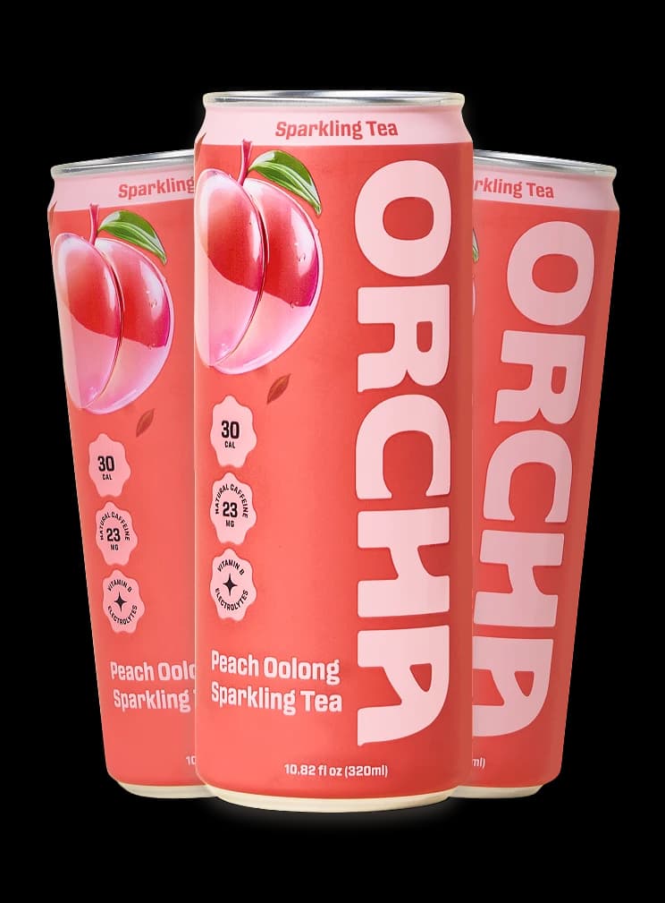 Peach Oolong sparkling tea three-can pack